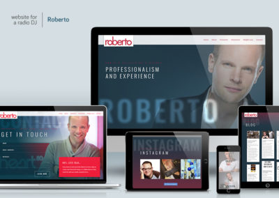 Website-design - Roberto - radio DJ